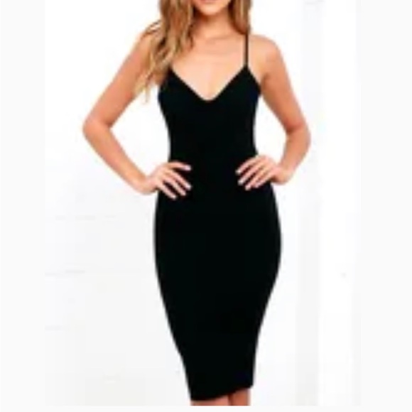 Black bodycon dress - Picture 1 of 2